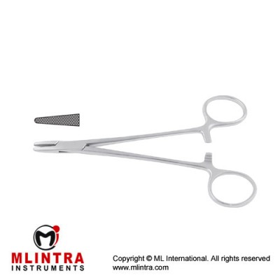 Hegar-Baumgartner Needle Holder Stainless Steel, 14.5 cm - 5 3/4" Hegar-Baumgartner Needle Holder Stainless Steel, 14.5 cm - 5 3/4"
